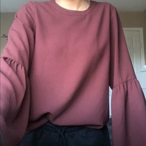 Aritzia Wilfred free blouse with flowy sleeves